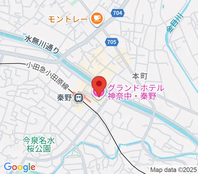 秦野カルチャーセンターの地図