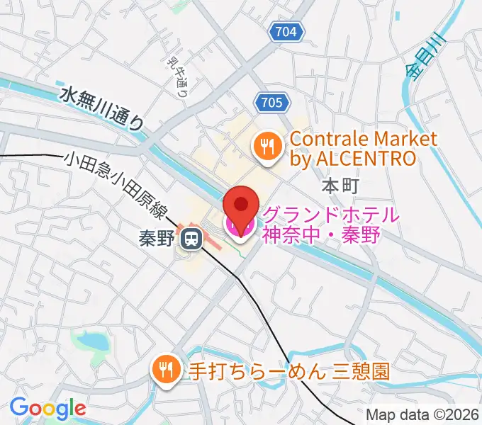 秦野カルチャーセンターの地図