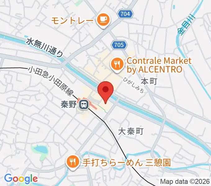 秦野カルチャーセンターの地図