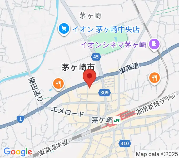 ヨークカルチャーセンター茅ヶ崎の地図