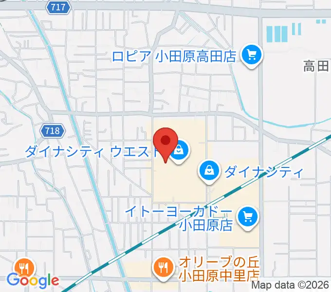カルチャーセンター小田原の地図