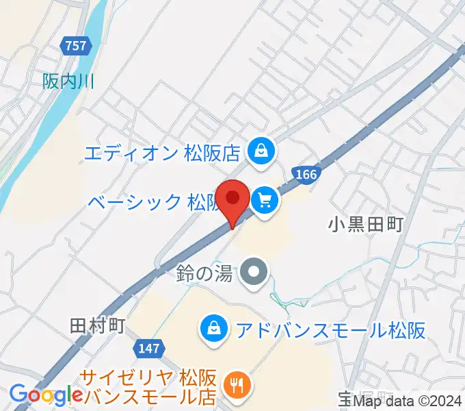 村井楽器 松阪店の地図