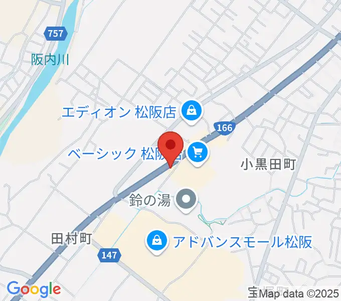 村井楽器 松阪店の地図