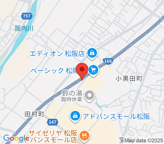 村井楽器 松阪店の地図