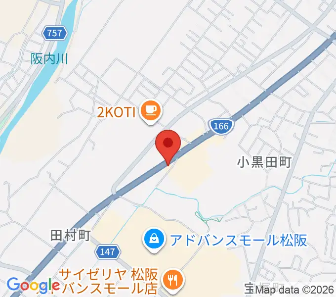 村井楽器 松阪店の地図