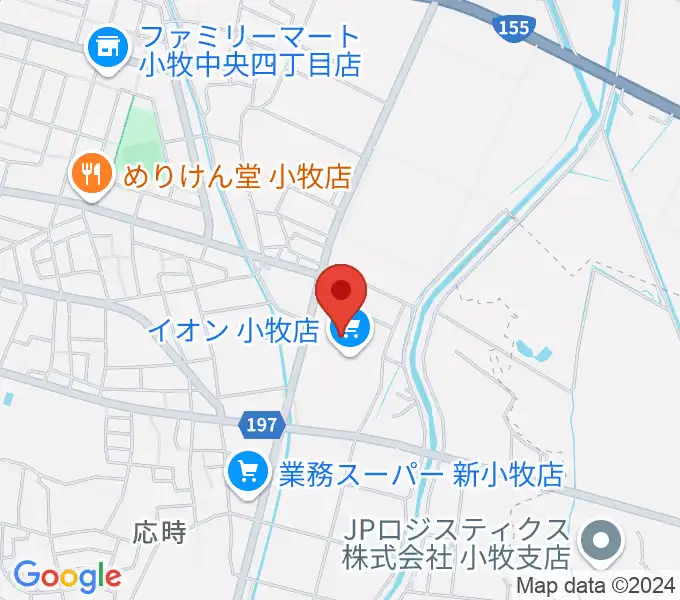 村井楽器小牧店の地図