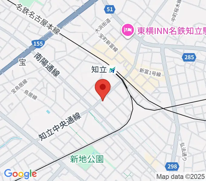知立カルチャーセンターの地図