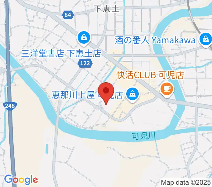 可児カルチャーセンターの地図