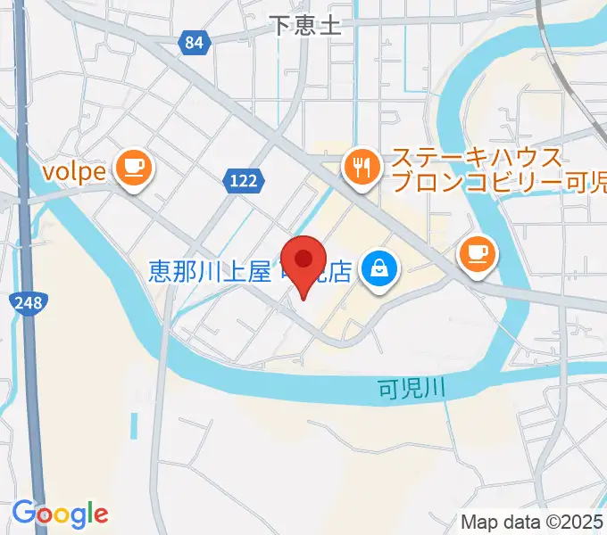 可児カルチャーセンターの地図