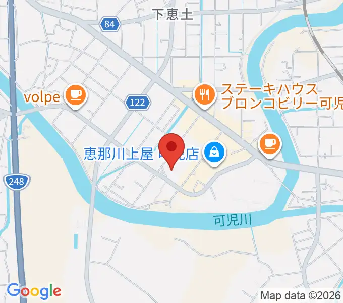 可児カルチャーセンターの地図