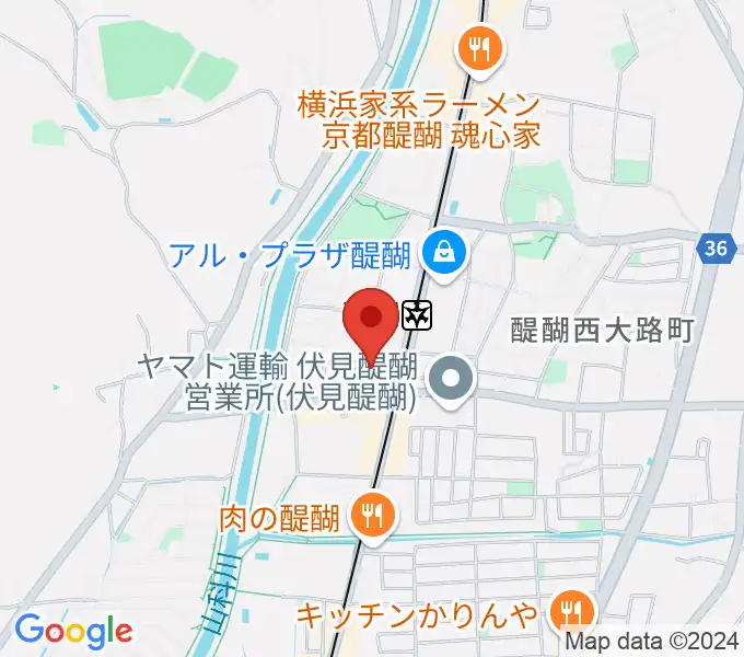 醍醐カルチャーセンターの地図