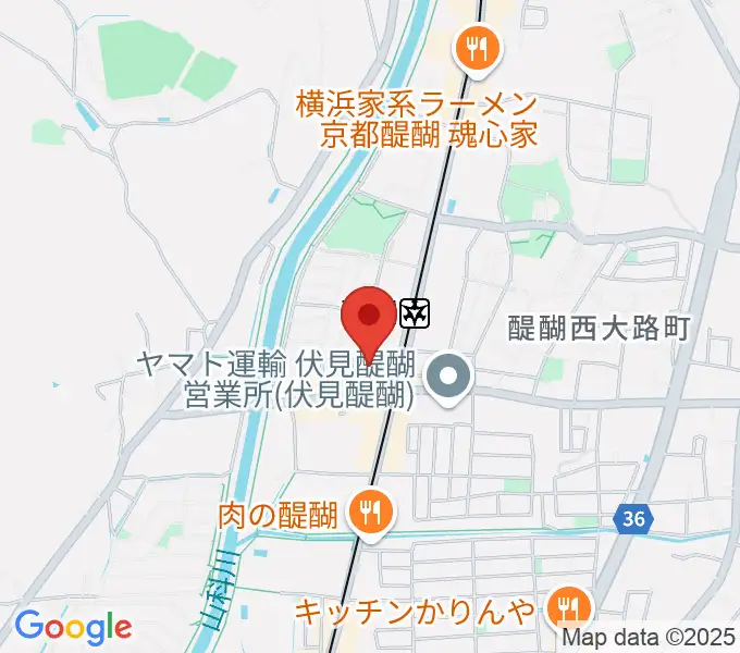 醍醐カルチャーセンターの地図