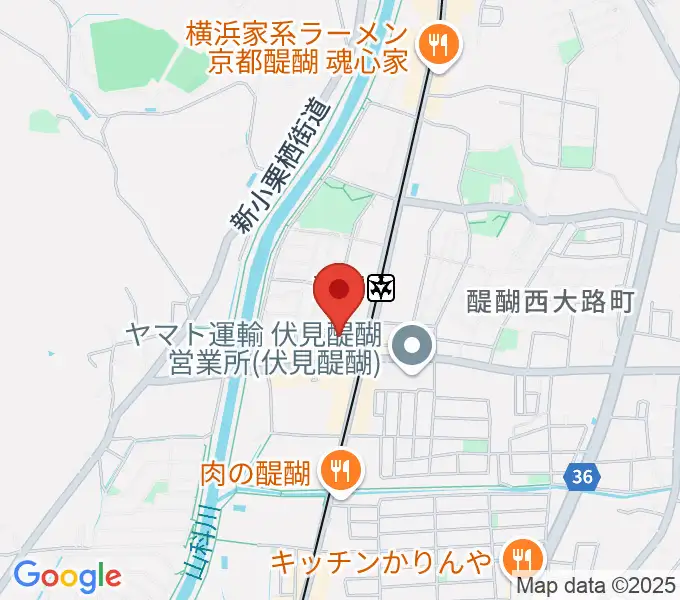 醍醐カルチャーセンターの地図