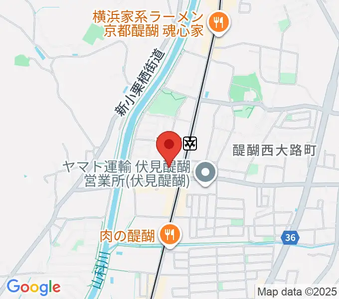 醍醐カルチャーセンターの地図