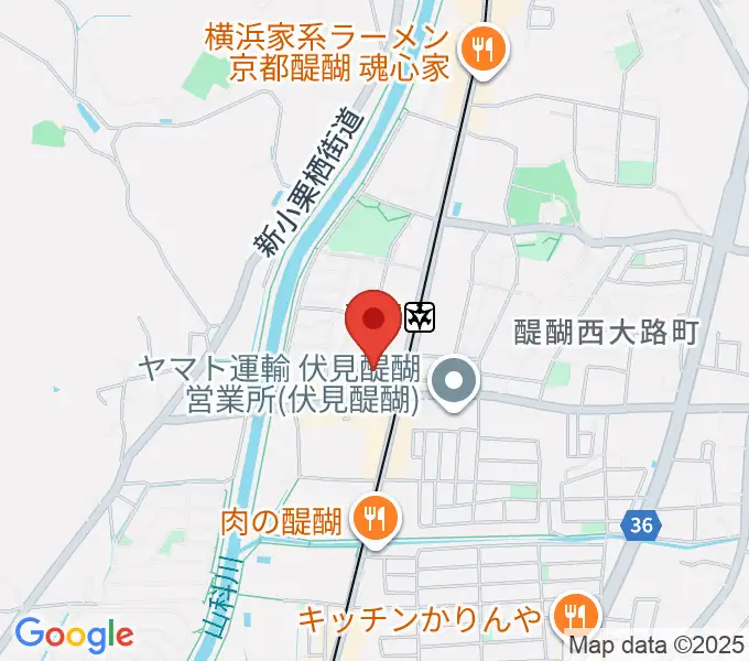 醍醐カルチャーセンターの地図