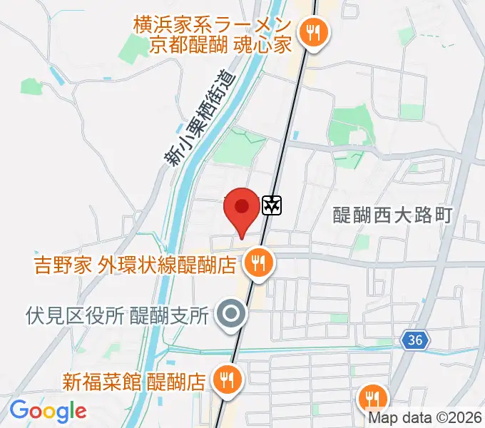 醍醐カルチャーセンターの地図