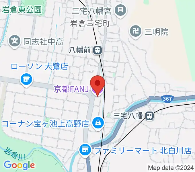 京都FANJの地図