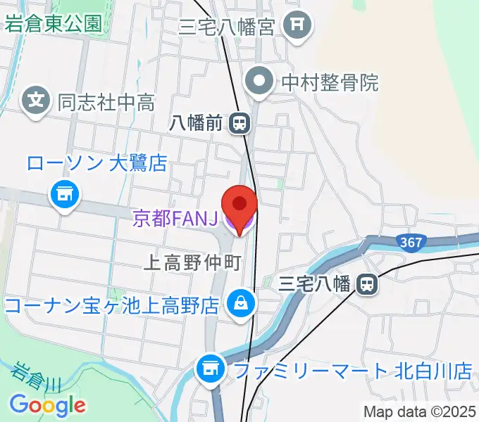 京都FANJの地図