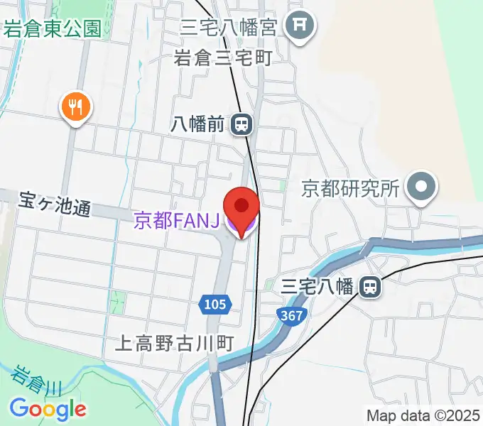 京都FANJの地図