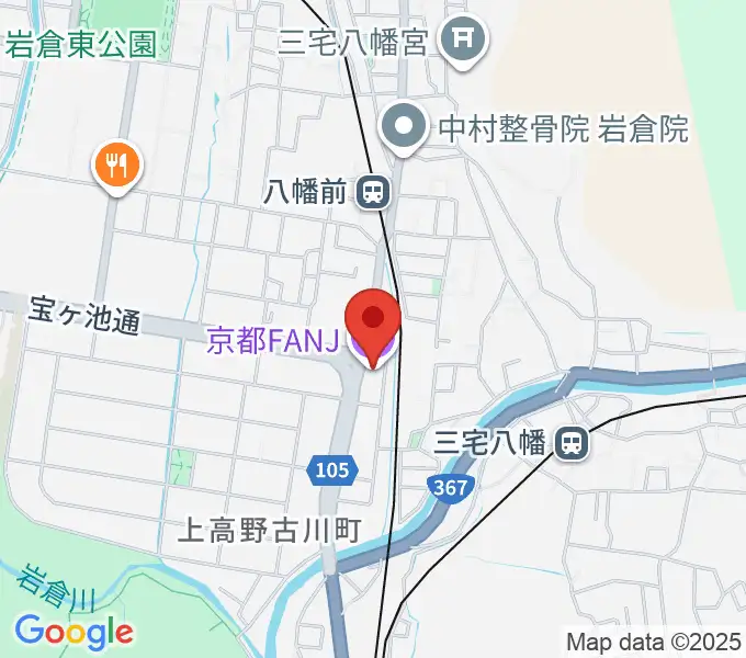 京都FANJの地図