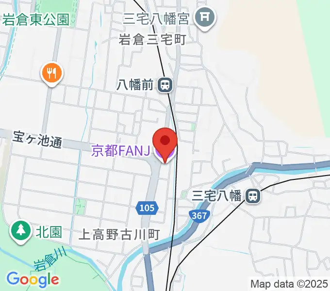 京都FANJの地図