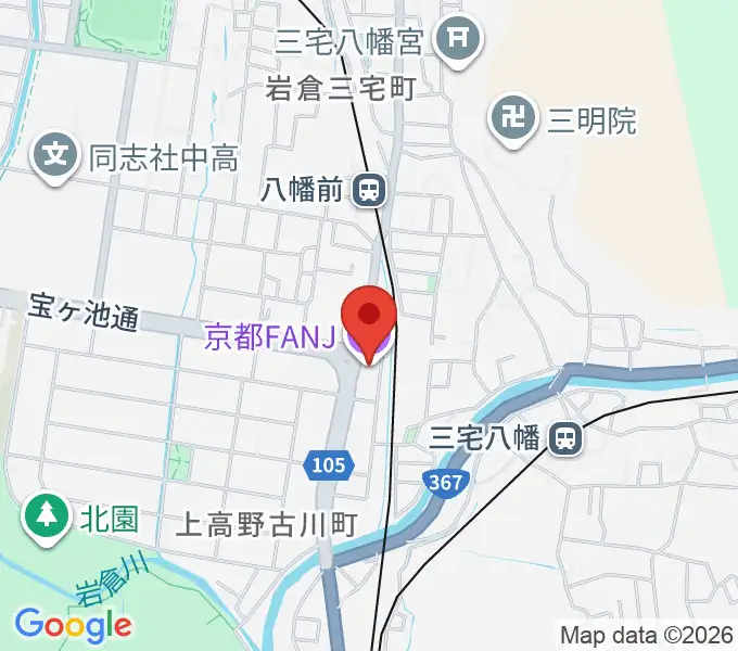 京都FANJの地図