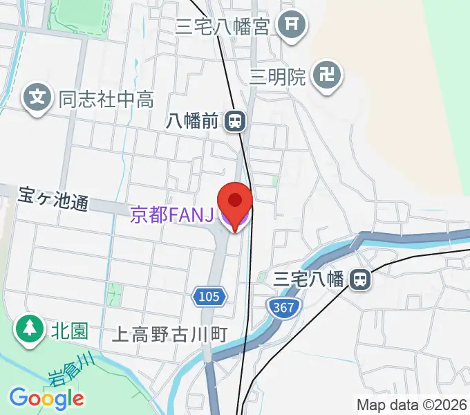 京都FANJの地図