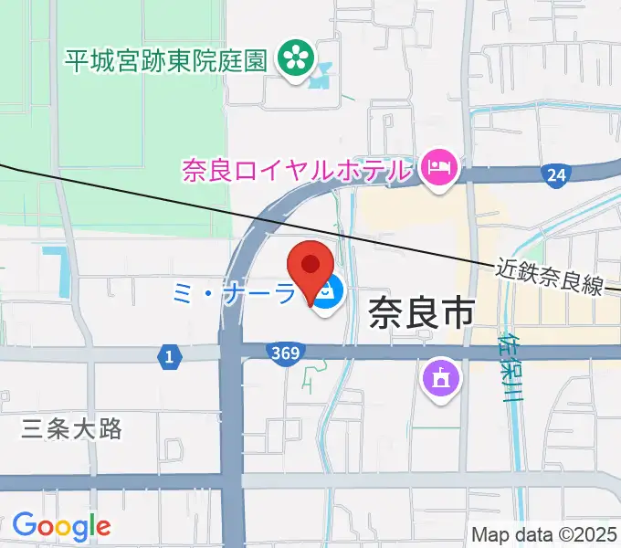 奈良カルチャーセンターの地図