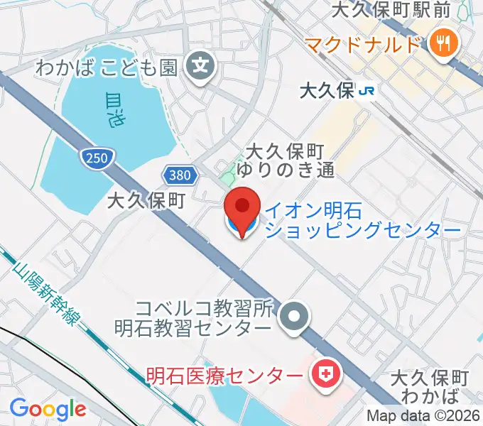 明石カルチャーセンターの地図