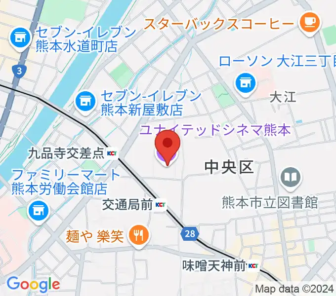 熊本カルチャーセンターの地図