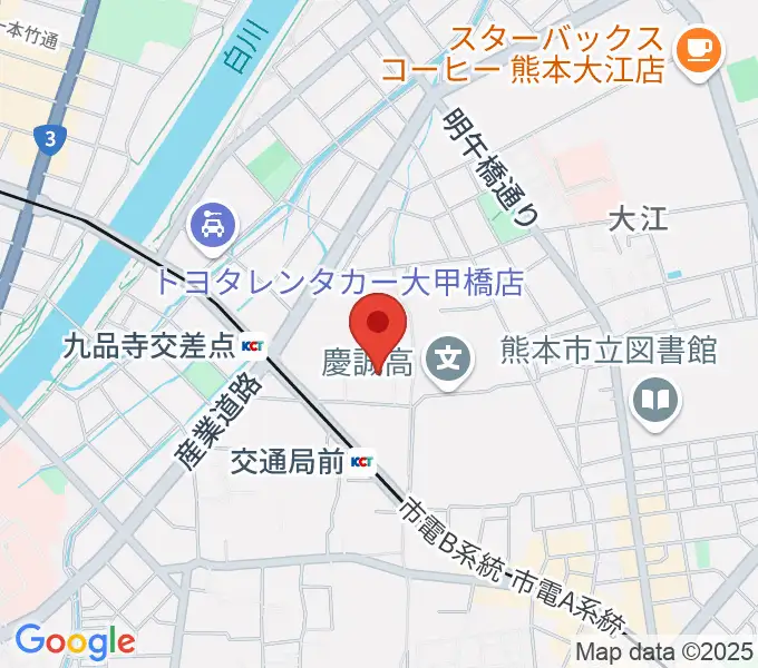 熊本カルチャーセンターの地図