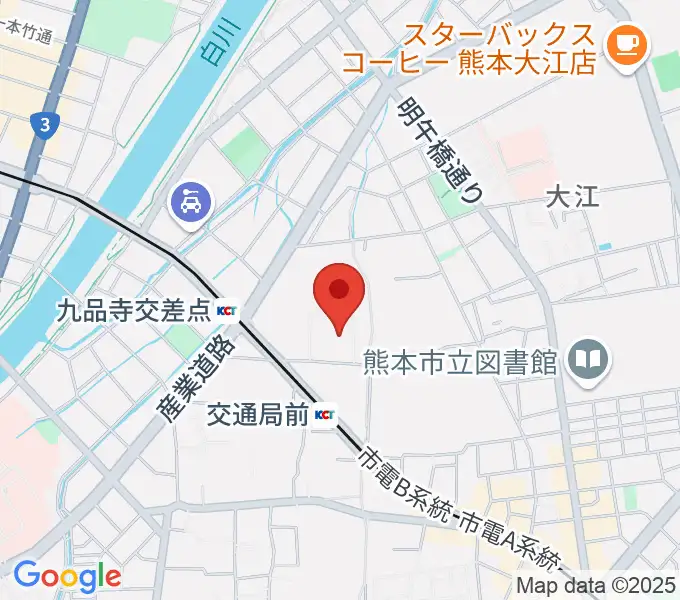 熊本カルチャーセンターの地図