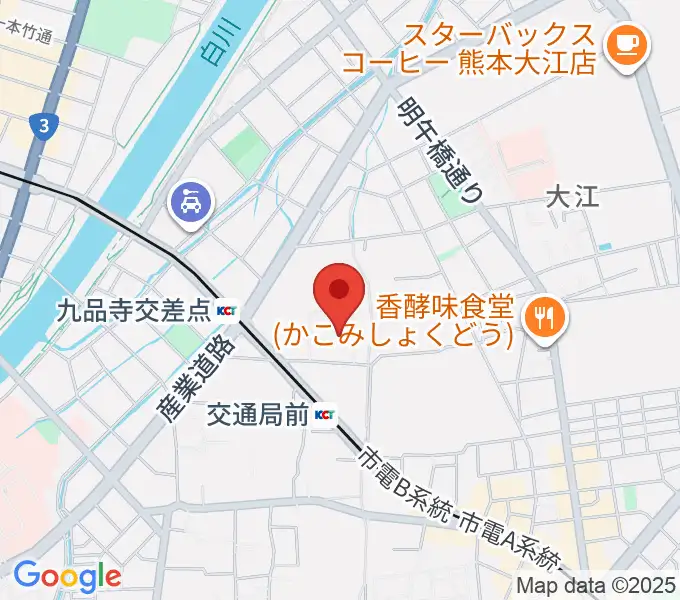熊本カルチャーセンターの地図