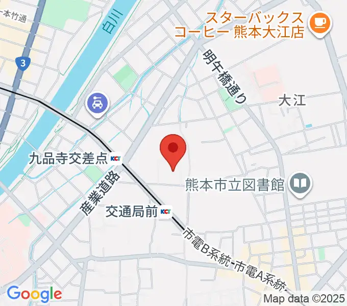 熊本カルチャーセンターの地図