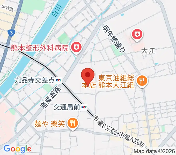 熊本カルチャーセンターの地図