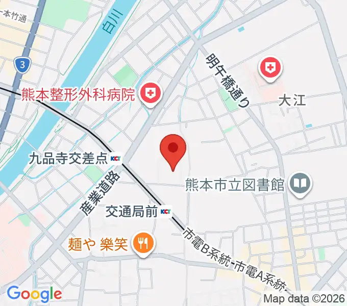 熊本カルチャーセンターの地図