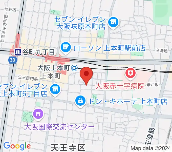 MUSICA VITA音楽教室 上本町校の地図