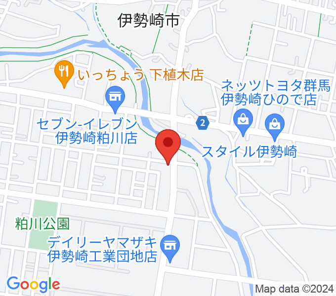 鈴木楽器 伊勢崎支店の場所