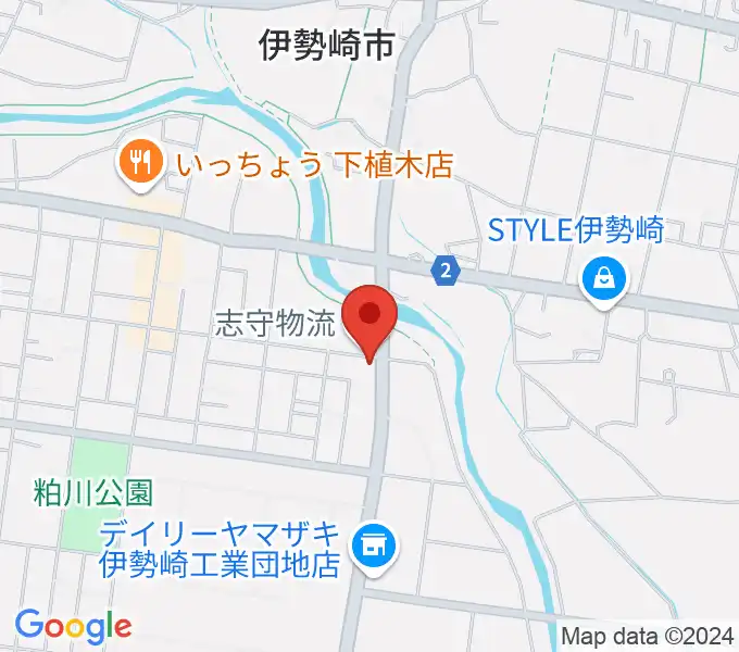 鈴木楽器 伊勢崎支店の地図