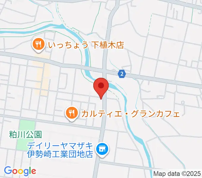 鈴木楽器 伊勢崎支店の地図