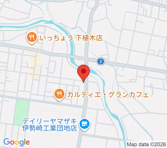 鈴木楽器 伊勢崎支店の地図
