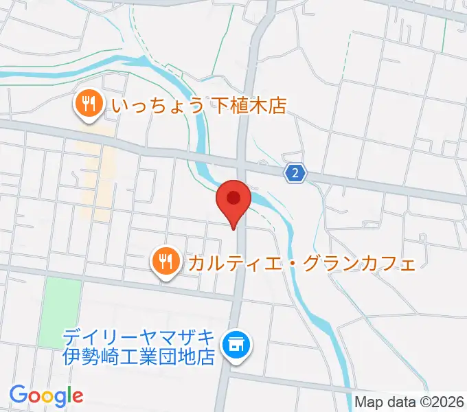 鈴木楽器 伊勢崎支店の地図