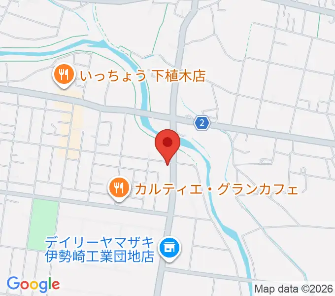 鈴木楽器 伊勢崎支店の地図