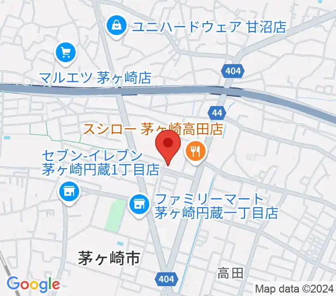 長谷川楽器店 鶴が台センターの地図