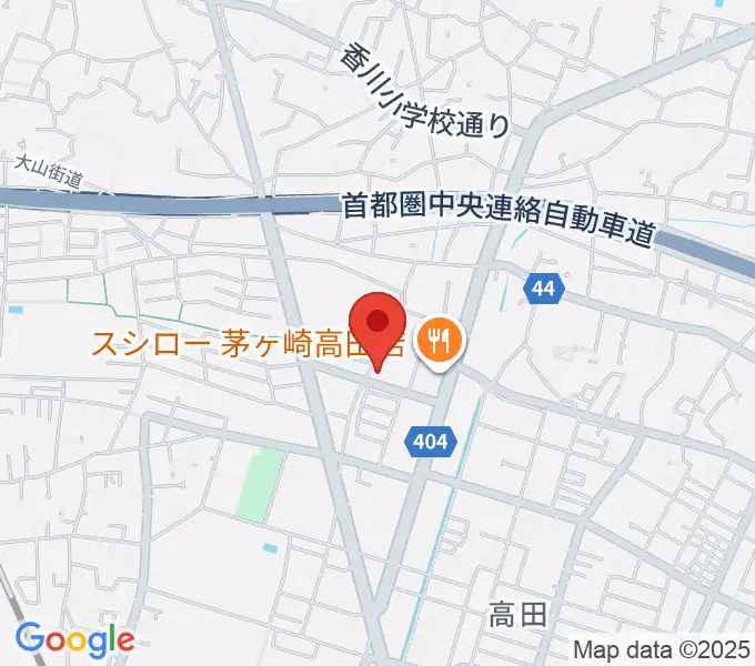 長谷川楽器店 鶴が台センターの地図