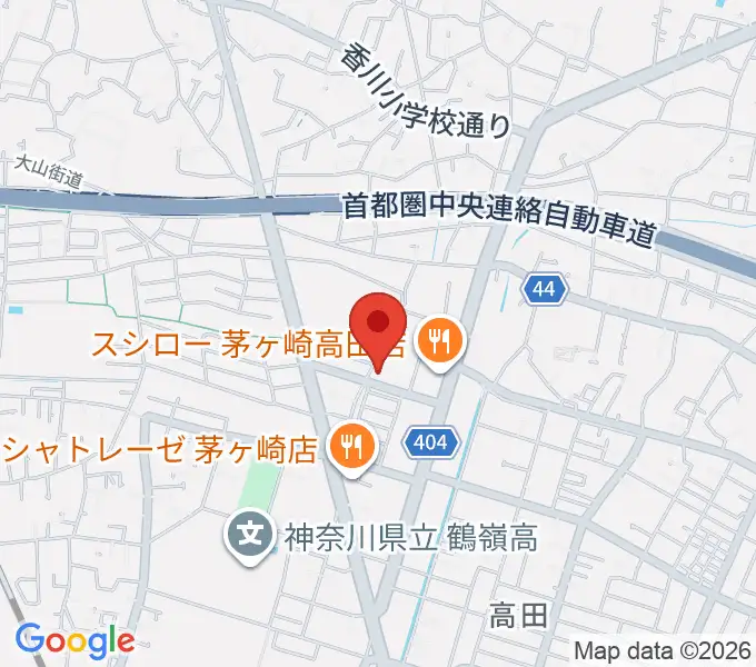 長谷川楽器店 鶴が台センターの地図