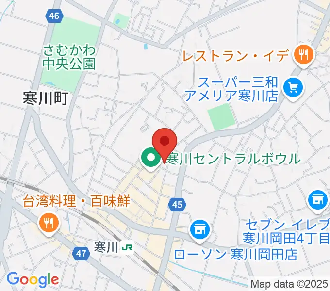 長谷川楽器店 寒川センターの地図