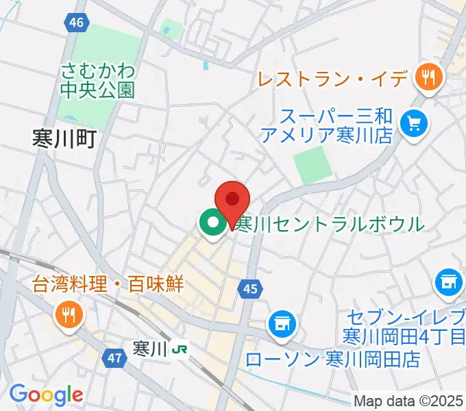 長谷川楽器店 寒川センターの地図