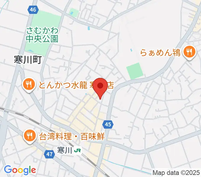 長谷川楽器店 寒川センターの地図