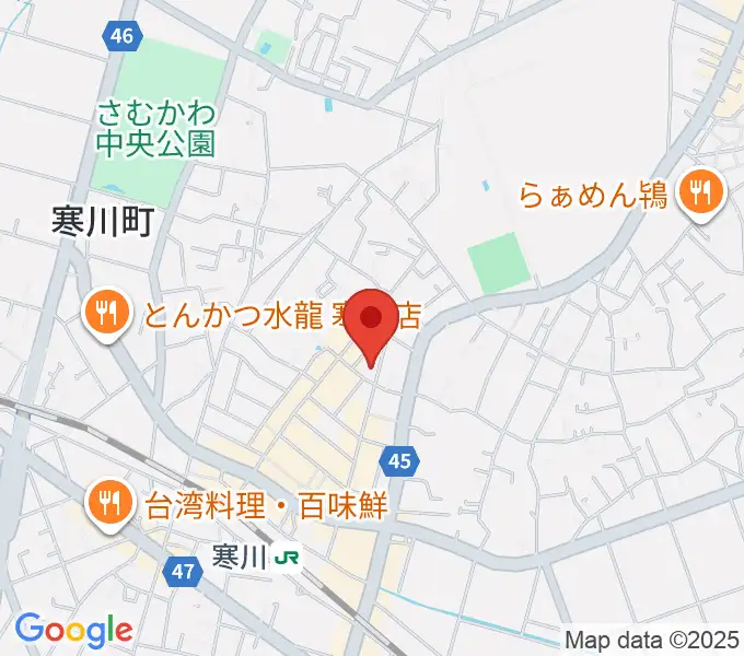 長谷川楽器店 寒川センターの地図